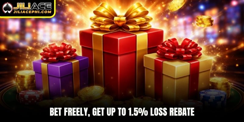 Bet freely, get up to 1.5% loss rebate