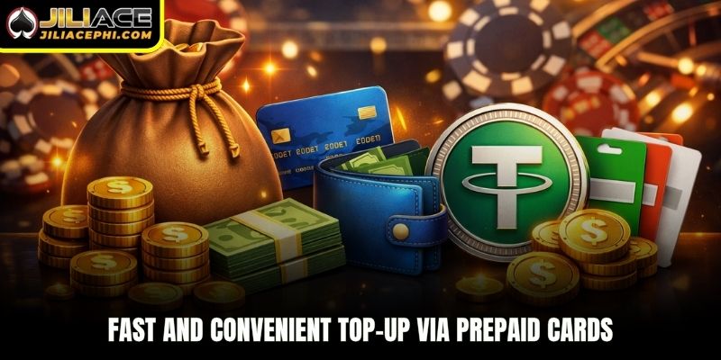 Fast and convenient top-up via prepaid cards