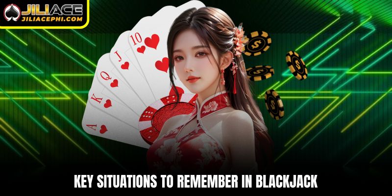 Key situations to remember in Blackjack
