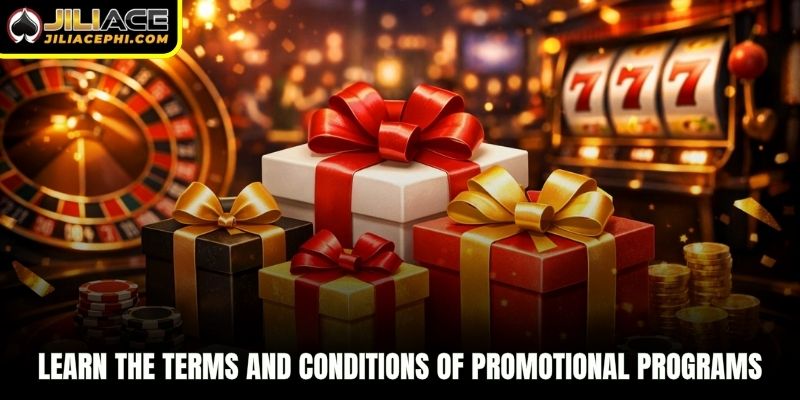 Learn the terms and conditions of promotional programs