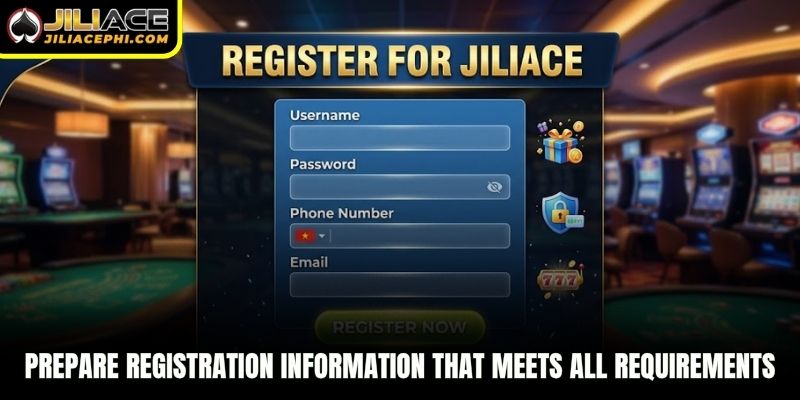 Prepare registration information that meets all requirements