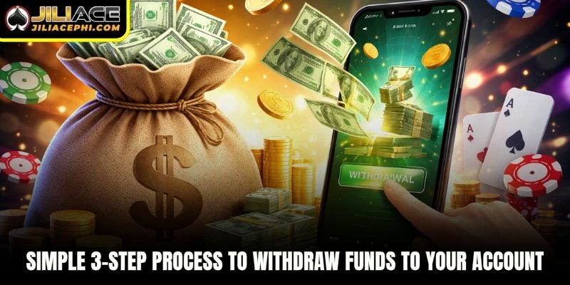 Simple 3-step process to withdraw funds to your account