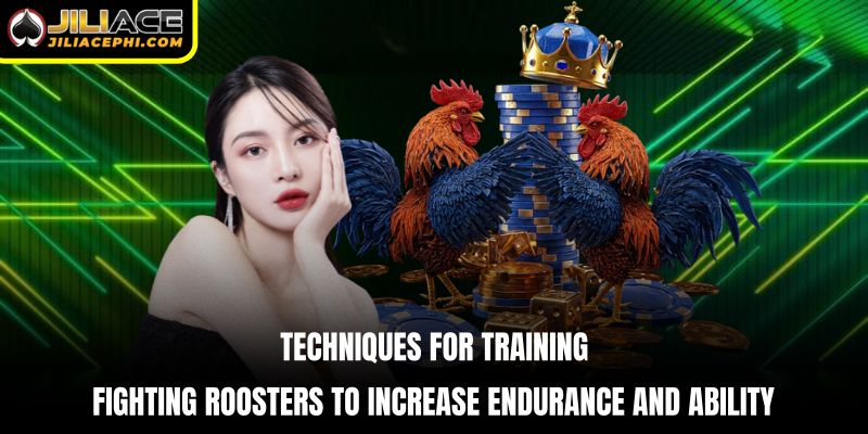 Techniques for training fighting roosters to increase endurance and ability to withstand blows.