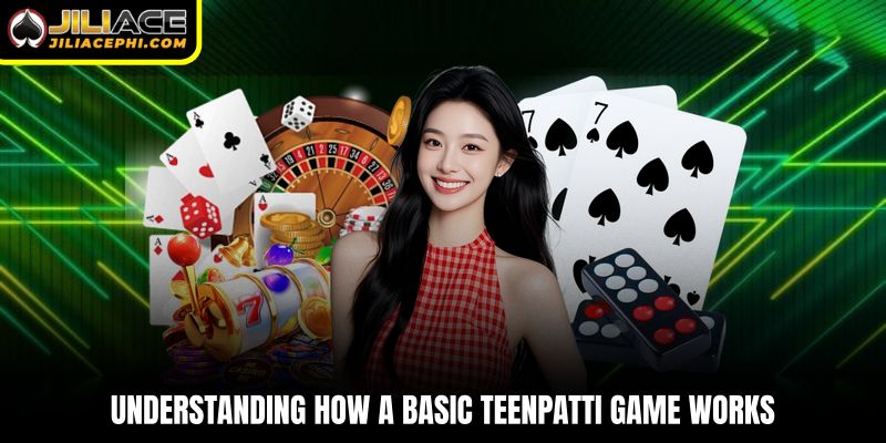 Understanding how a basic TeenPatti game works