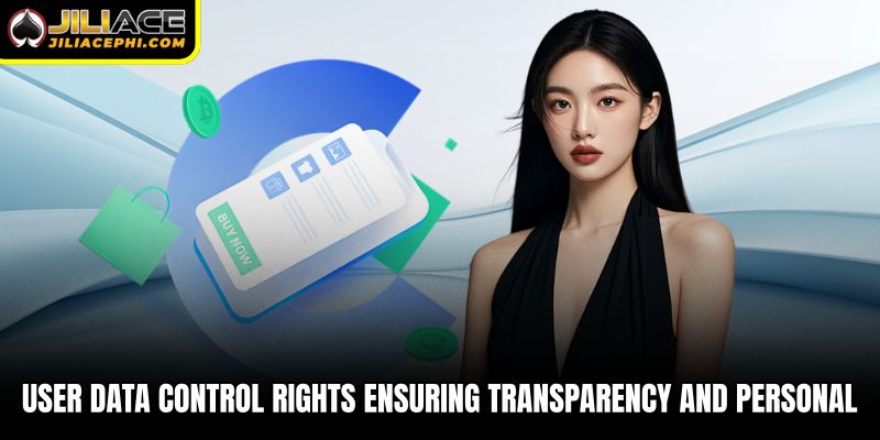 User data control rights ensuring transparency and personal 